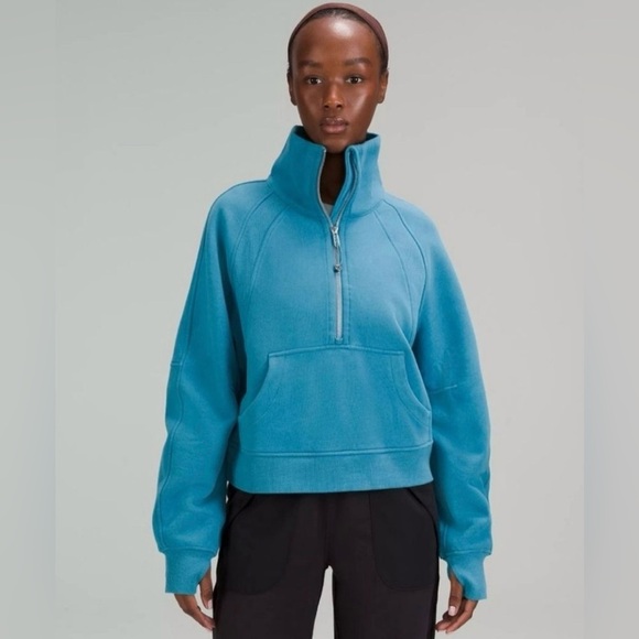 lululemon athletica Tops - Lululemon Scuba Oversized Funnel-Neck Half Zip Hoodie
